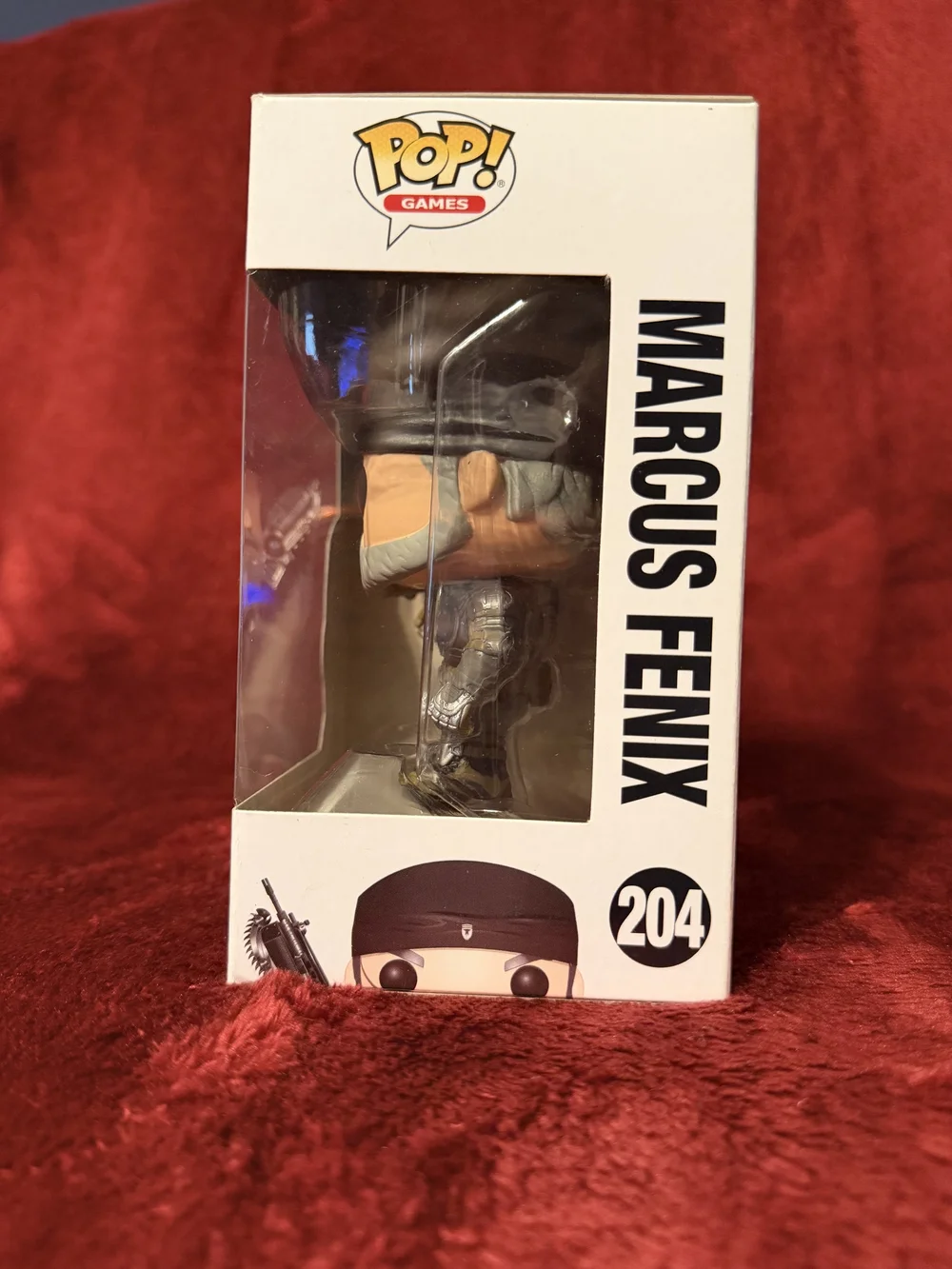 ✨️RARE✨️ Funko Pop! Games Marcus Fenix #204 - Gray & Black - Picture 2 of 6